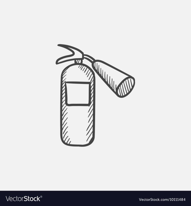 Огнетушитель для раскрашивания для детей