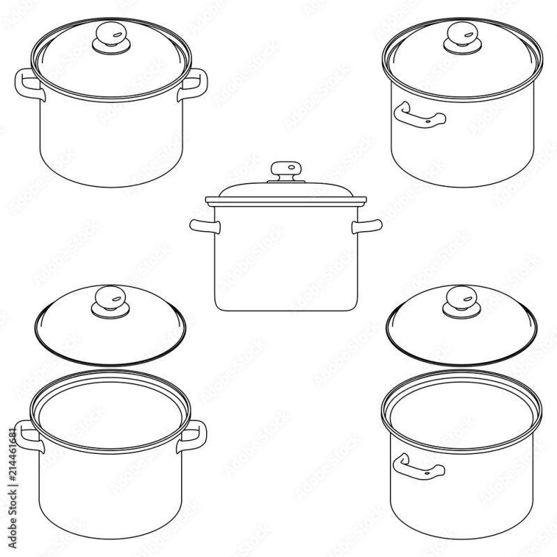 Рисование кастрюля
