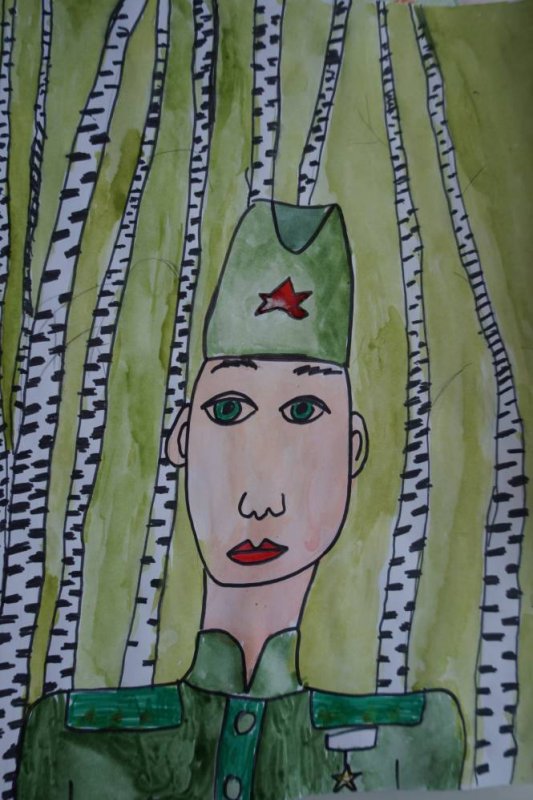 Рисунок солдату
