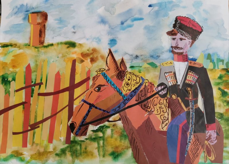 Казак рисунок