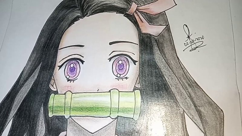 Незуко Чан рисунок