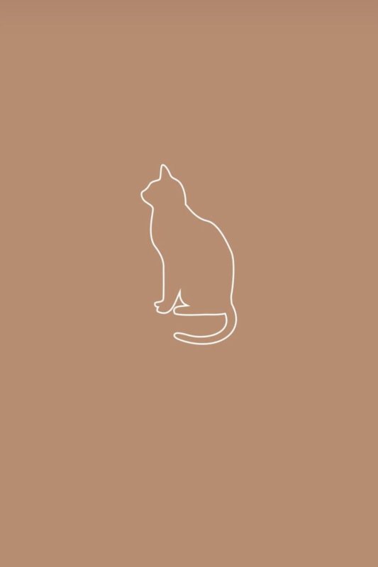 Рисунки котиков Минимализм
