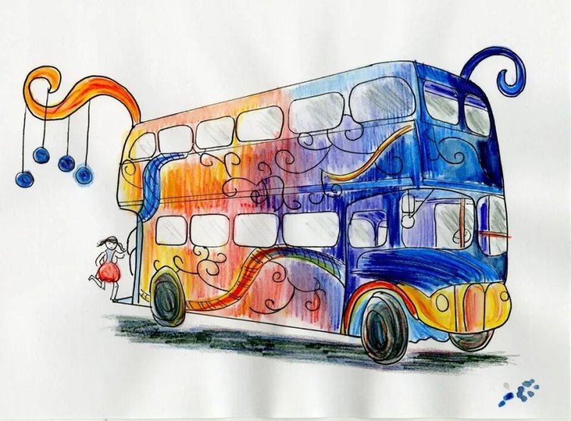 Рисование автобус