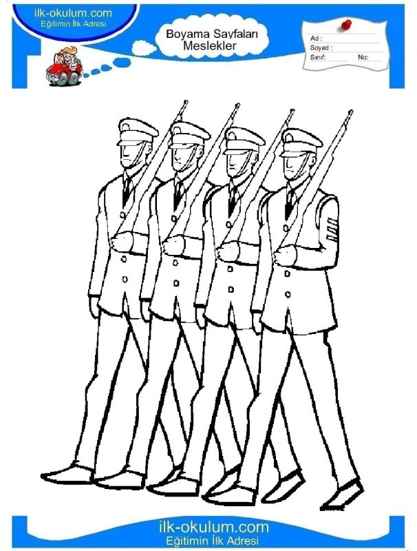 Солдатик рисунок