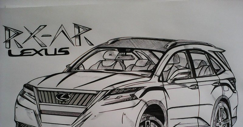 Раскраска Лексус LX 570