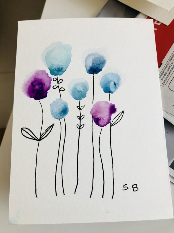 Красивые рисунки акварелью для начинающих