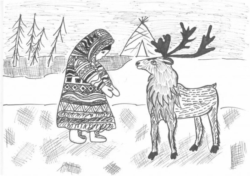 Ханты манси шаман Графика