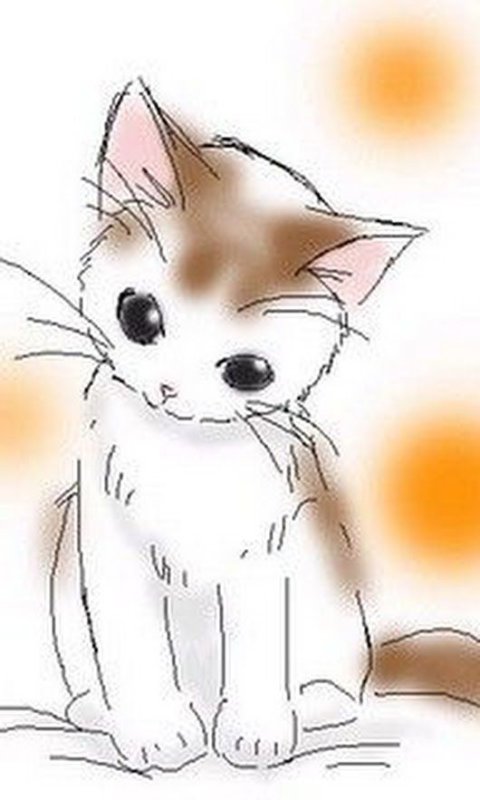 Рисунки котят для срисовки