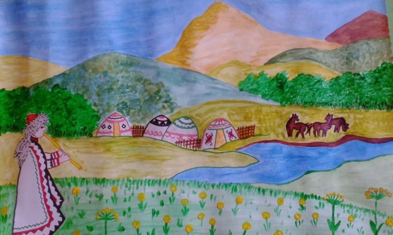 Рисунок на тему родной край