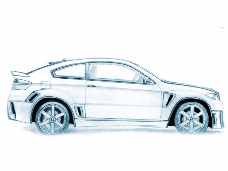 BMW x6 боком