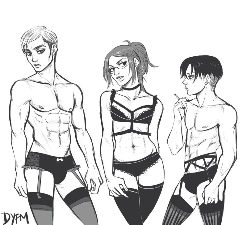 Атака титанов Елена и Ханджи