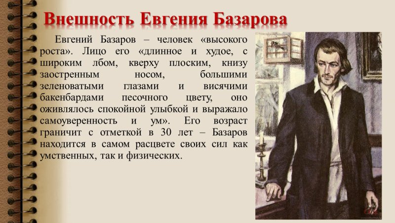 Внешность Евгения Базарова