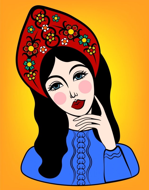 Портрет русской красавицы