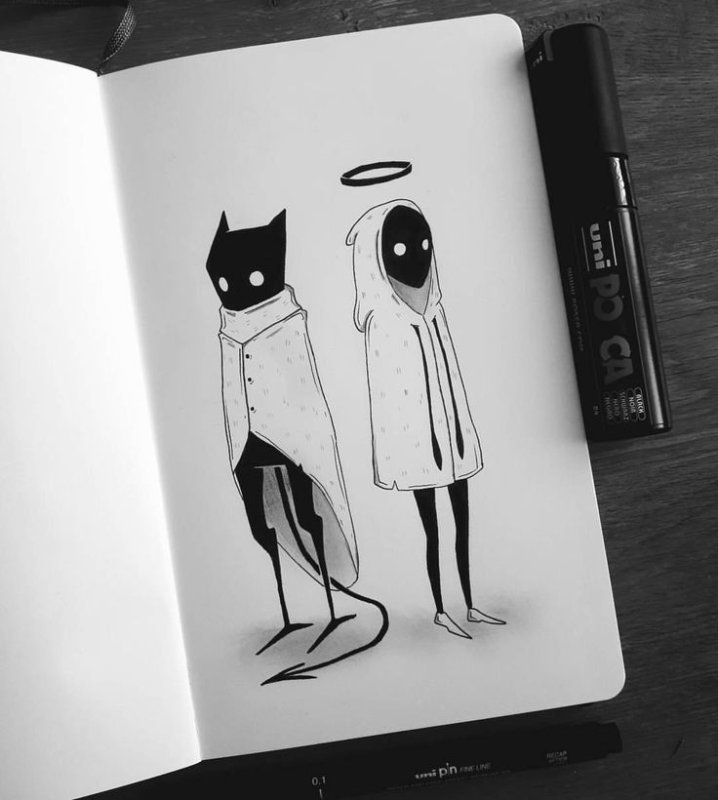Рисунки в скетчбуке