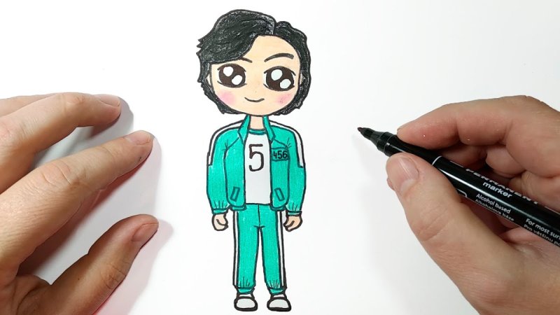 Рисунки игра в кальмара сериал