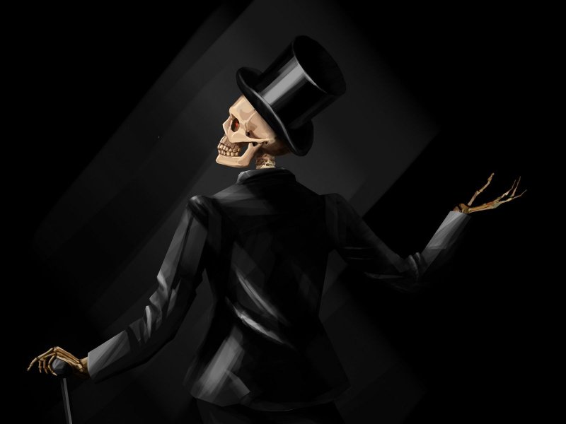 Скелет джентльмен
