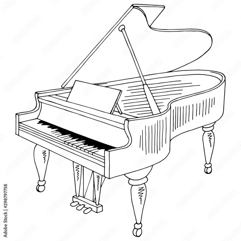 Фортепиано рисунок