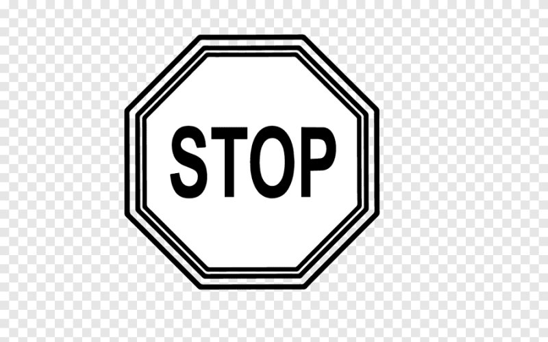 знак стоп на прозрачном фоне