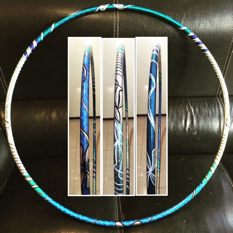 Обмотка обруча для художественной гимнастики