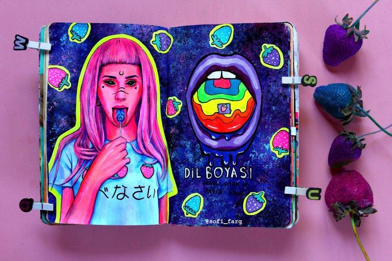Необычные рисунки для скетчбука