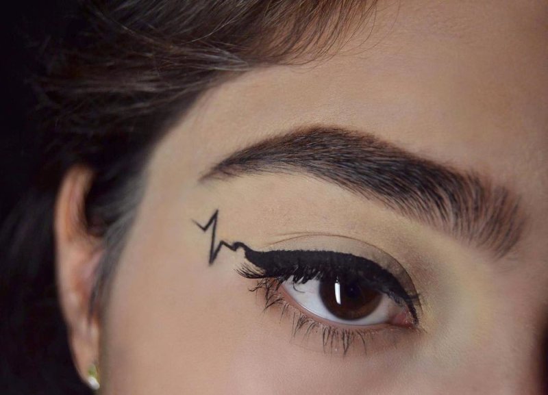 стрелки макияж глаз