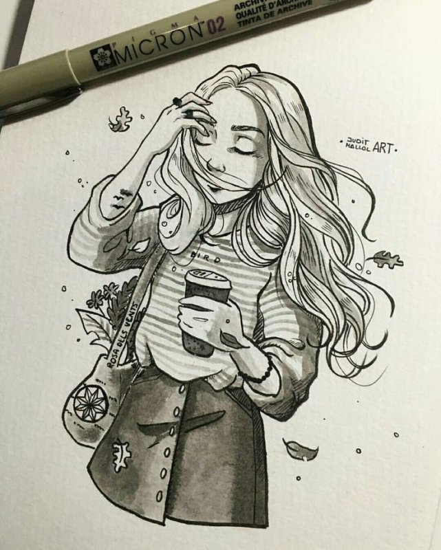 Рисунки для скетчбука для срисовки