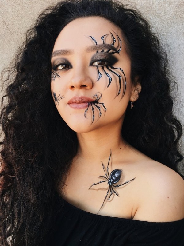 Аквагрим паук