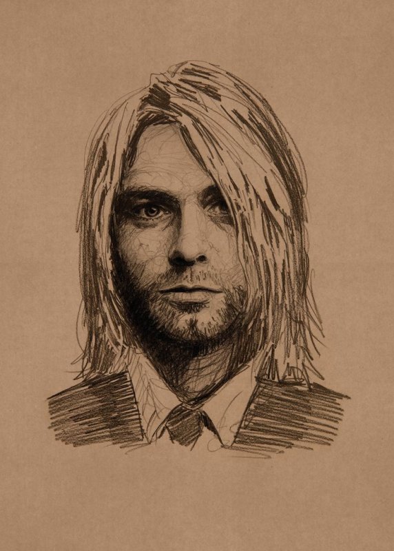 Курт Кобейн портрет