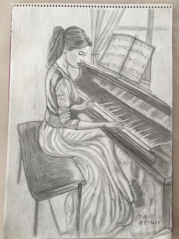 Фортепьяно рисунок