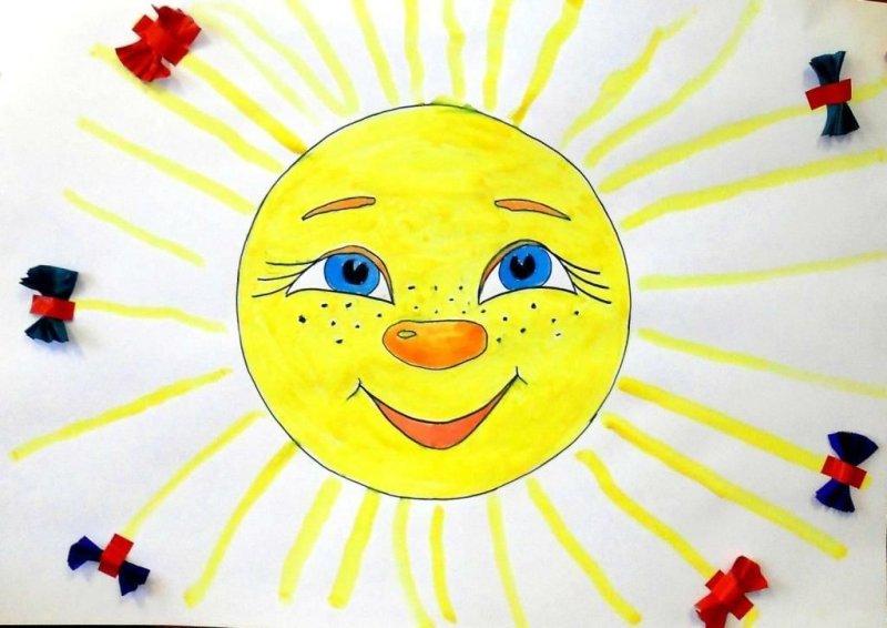 Рисунок на тему солнышко