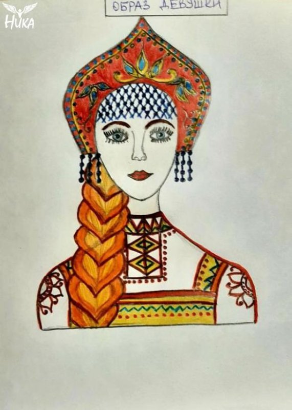 Русские красавицы картинки нарисованные