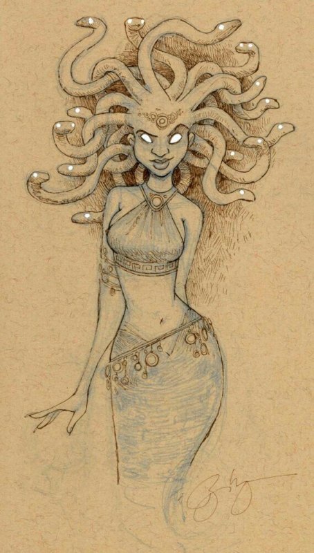 Sketchbook медуза Горгона