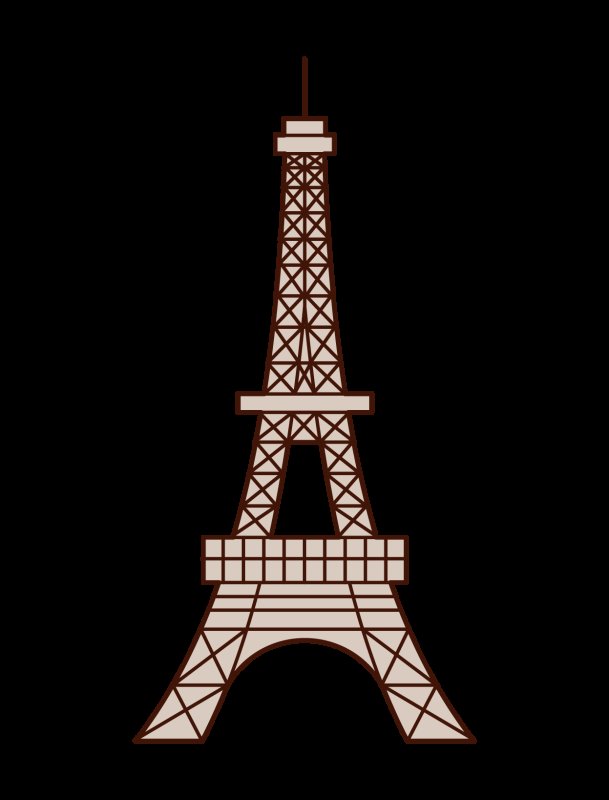 Рисунок эльфелева башня