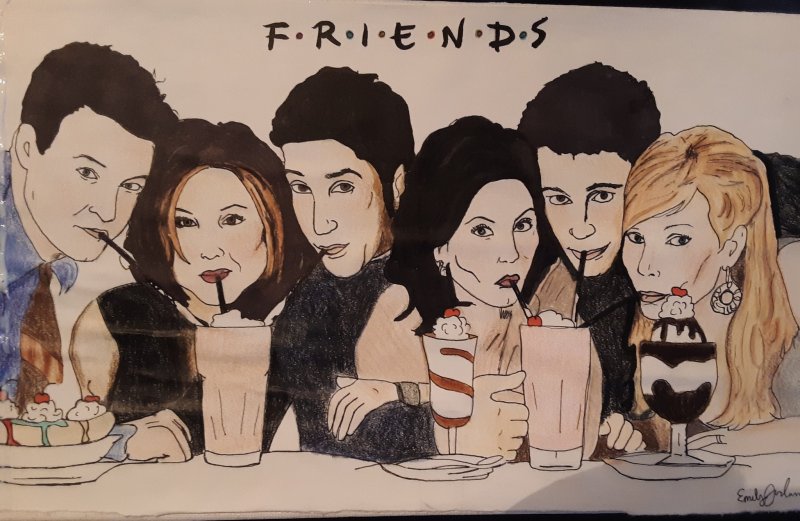 Сериал друзья арт