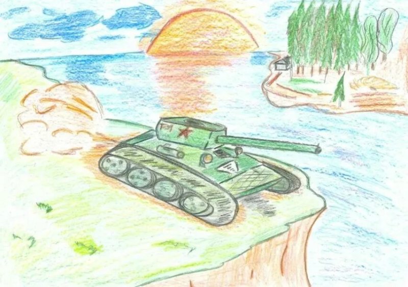 Рисунки на военную тему