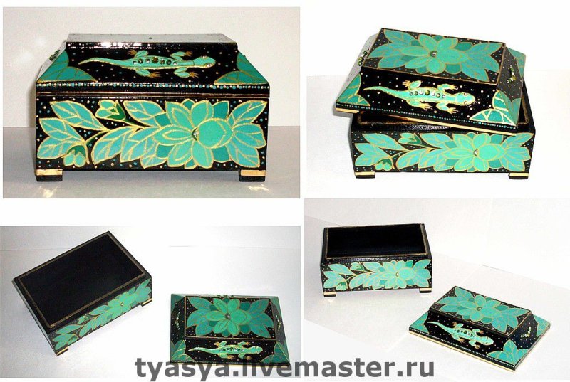 шкатулка малахитовая