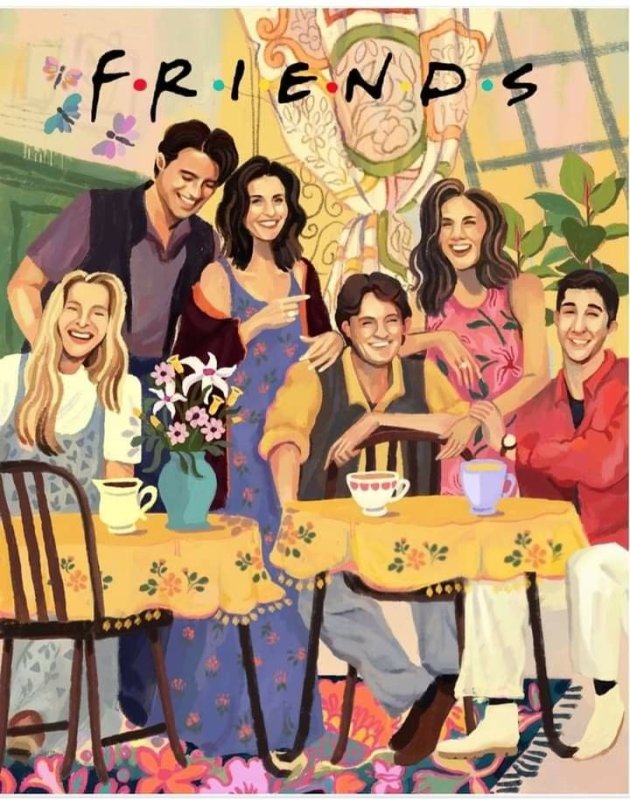 Сериал друзья рисунки