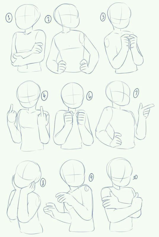 Человеческие позы для рисования