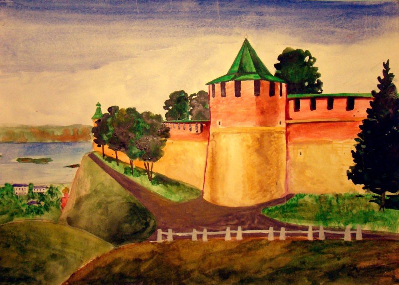 нижегородский кремль нижний новгород картина