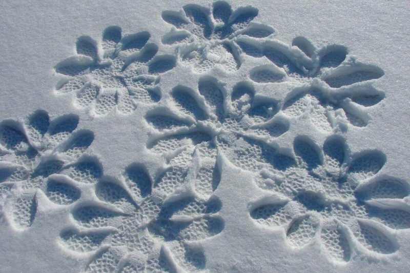 Снег рисунок