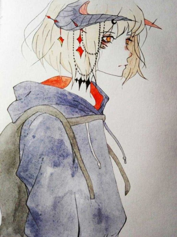 Рисунок аниме для скетчбука легкий
