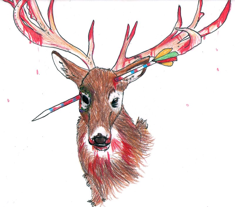 олень иллюстрация
