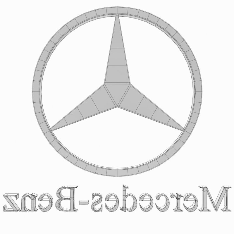 Трафарет Мерседес