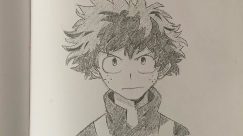 мидория рисунок