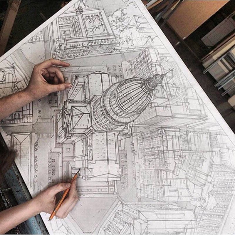 архитектурные эскизы