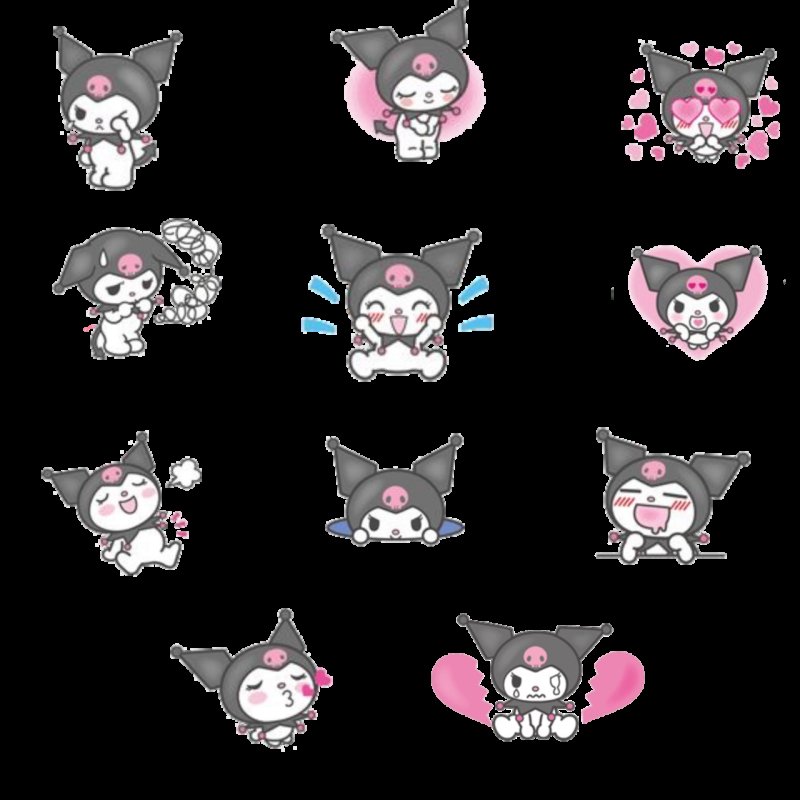 Китти Kuromi инди КИД Стикеры