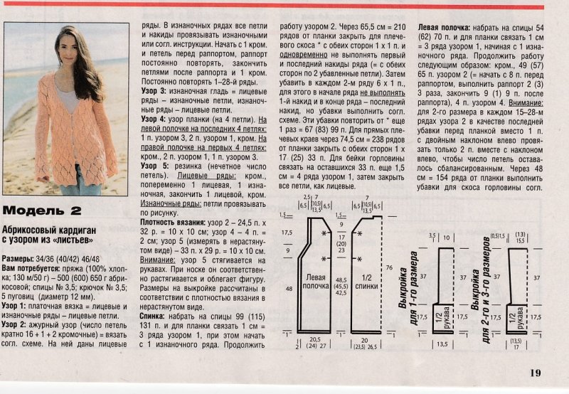 Простой кардиган спицами для начинающих схемы с описанием
