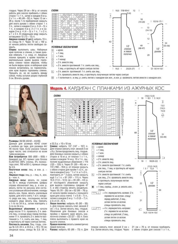 Кардиганы женские вязаные спицами схема вязания и описание