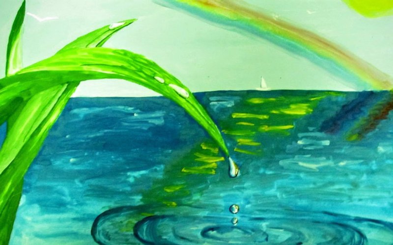 Рисование водой для детей