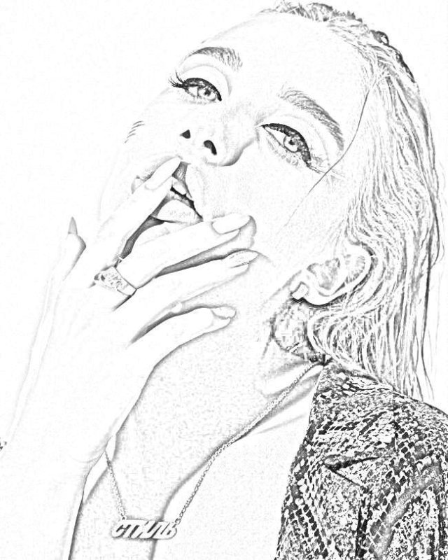 , Расскраска Мия Миа Бойко